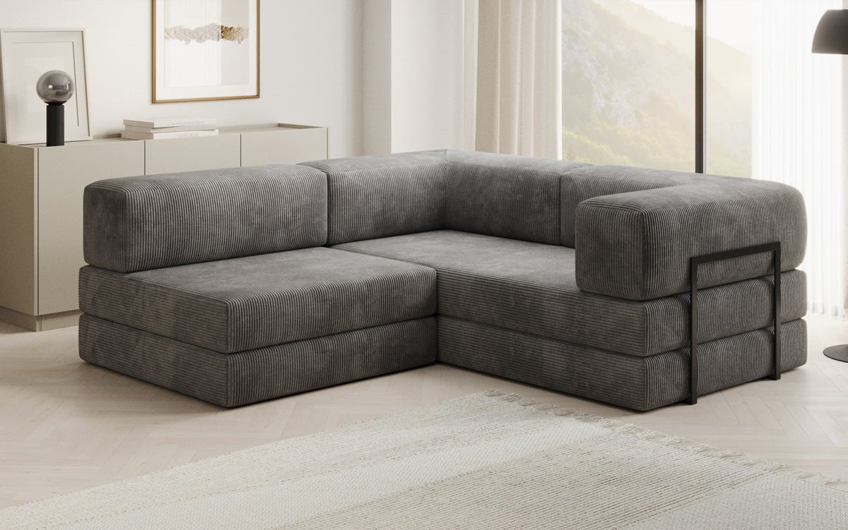 Designer Sofa Lazy L Mini in Corduroy