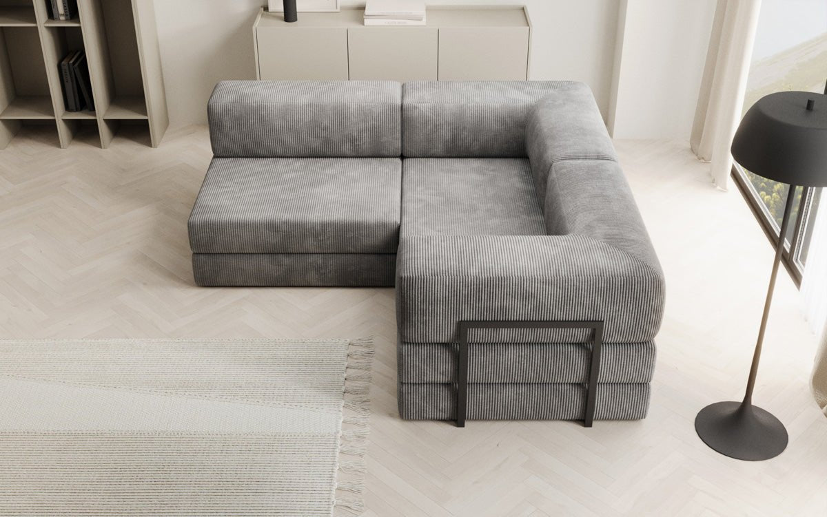 Designer Sofa Lazy L Mini in Corduroy