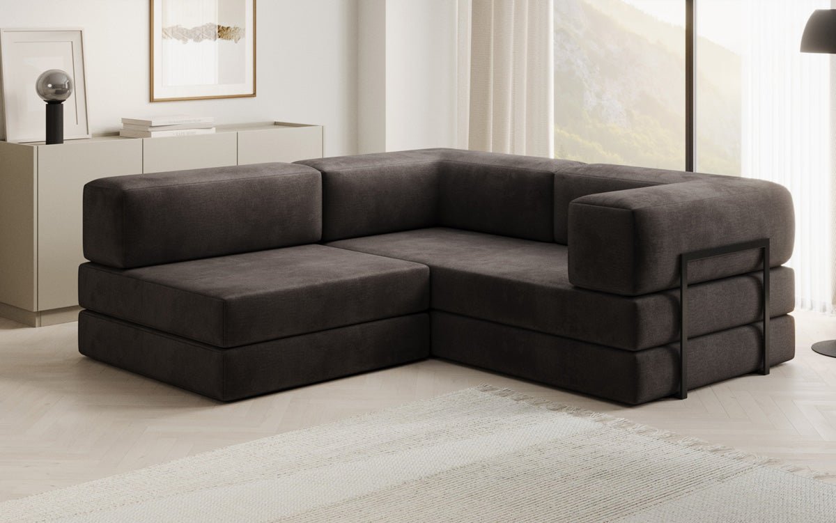 Designer Sofa Lazy L Mini in Samt