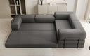 Designer Sofa Lazy L geschlossen in Bouclé
