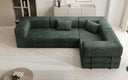 Designer Sofa Lazy L geschlossen in Cord