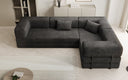 Designer Sofa Lazy L geschlossen in Cord