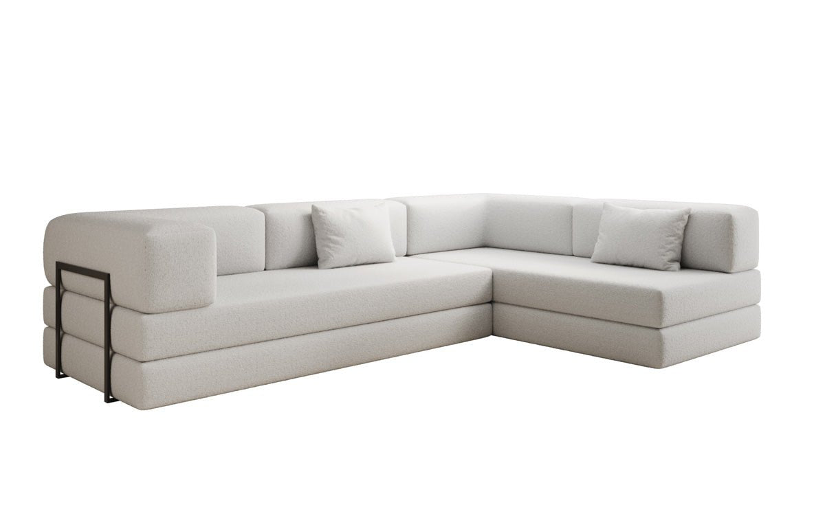 Designer Sofa Lazy L in Bouclé
