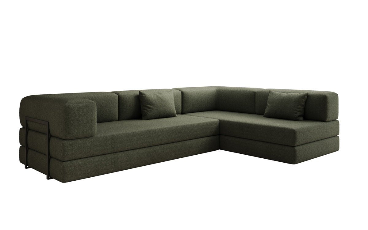 Designer Sofa Lazy L in Bouclé