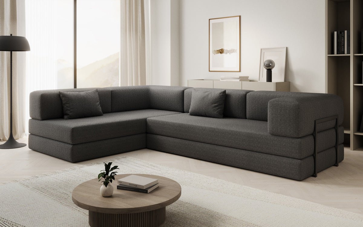 Designer Sofa Lazy L in Bouclé