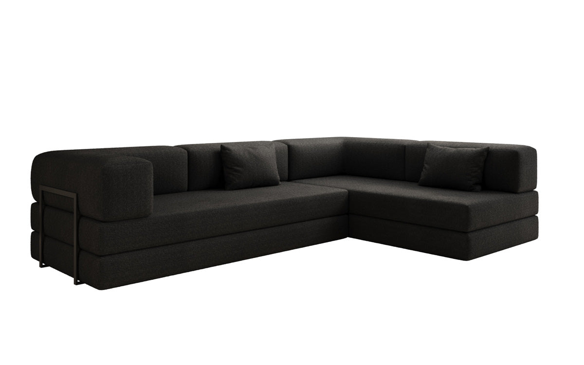 Designer Sofa Lazy L in Bouclé