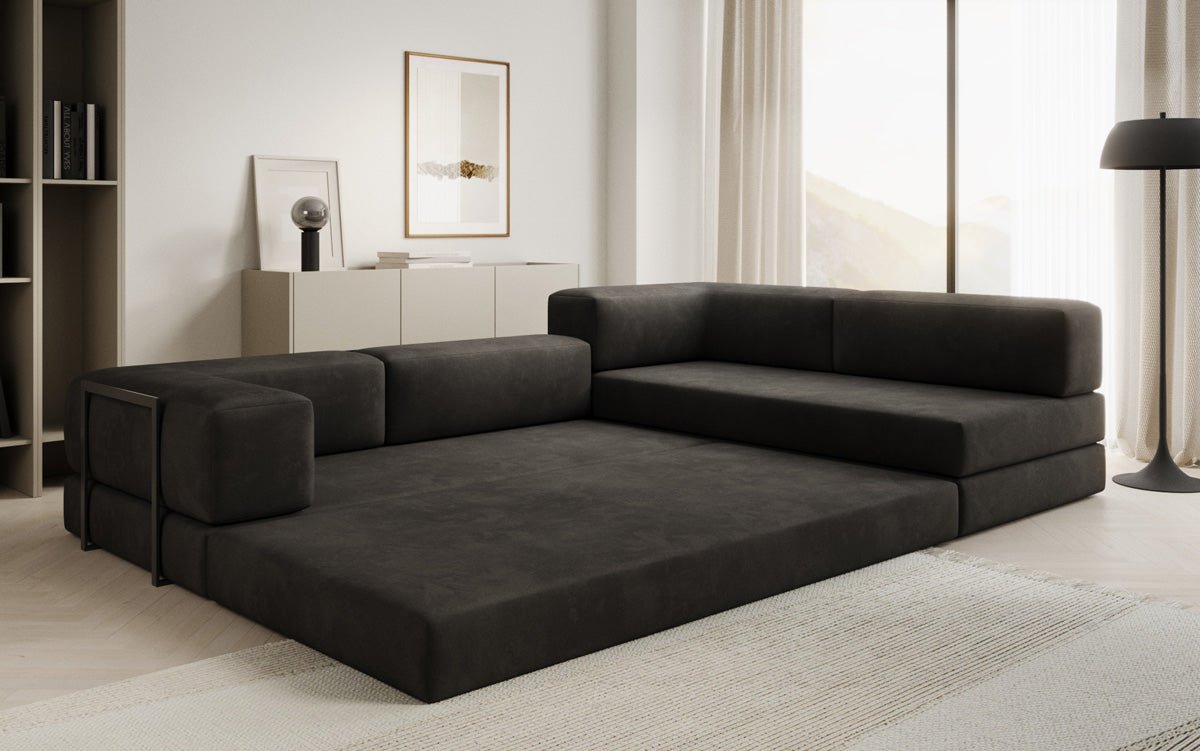 Designer Sofa Lazy L in Velvet