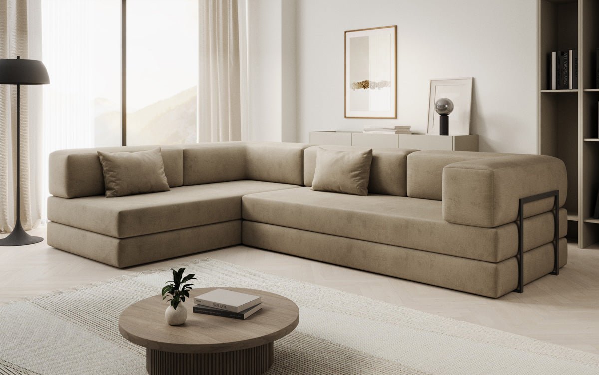 Designer Sofa Lazy L in Velvet