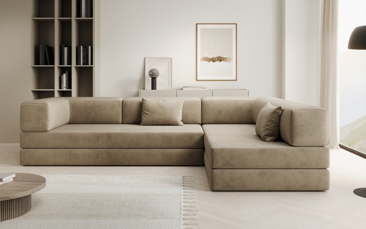 Designer Sofa Lazy L in Velvet