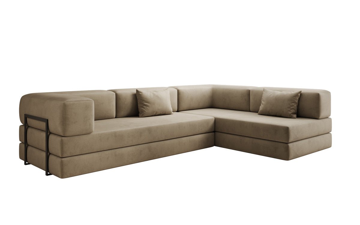 Designer Sofa Lazy L in Velvet