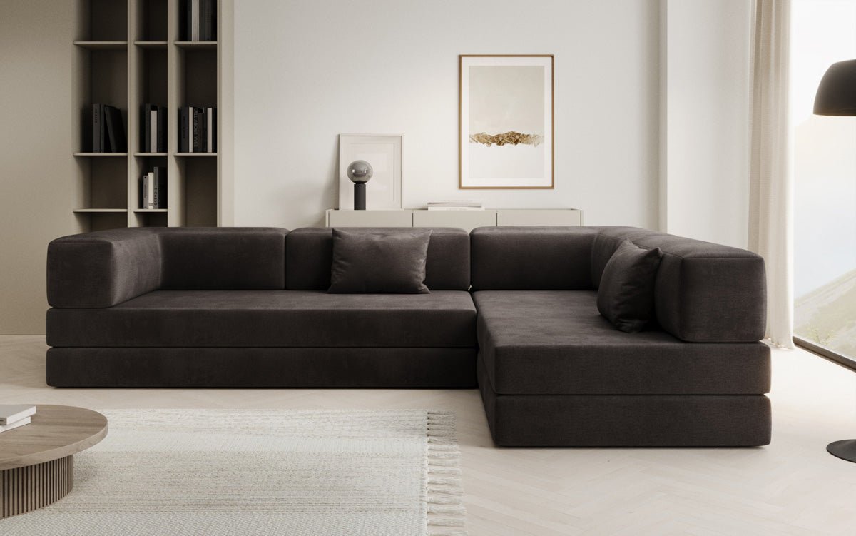Designer Sofa Lazy L in Velvet