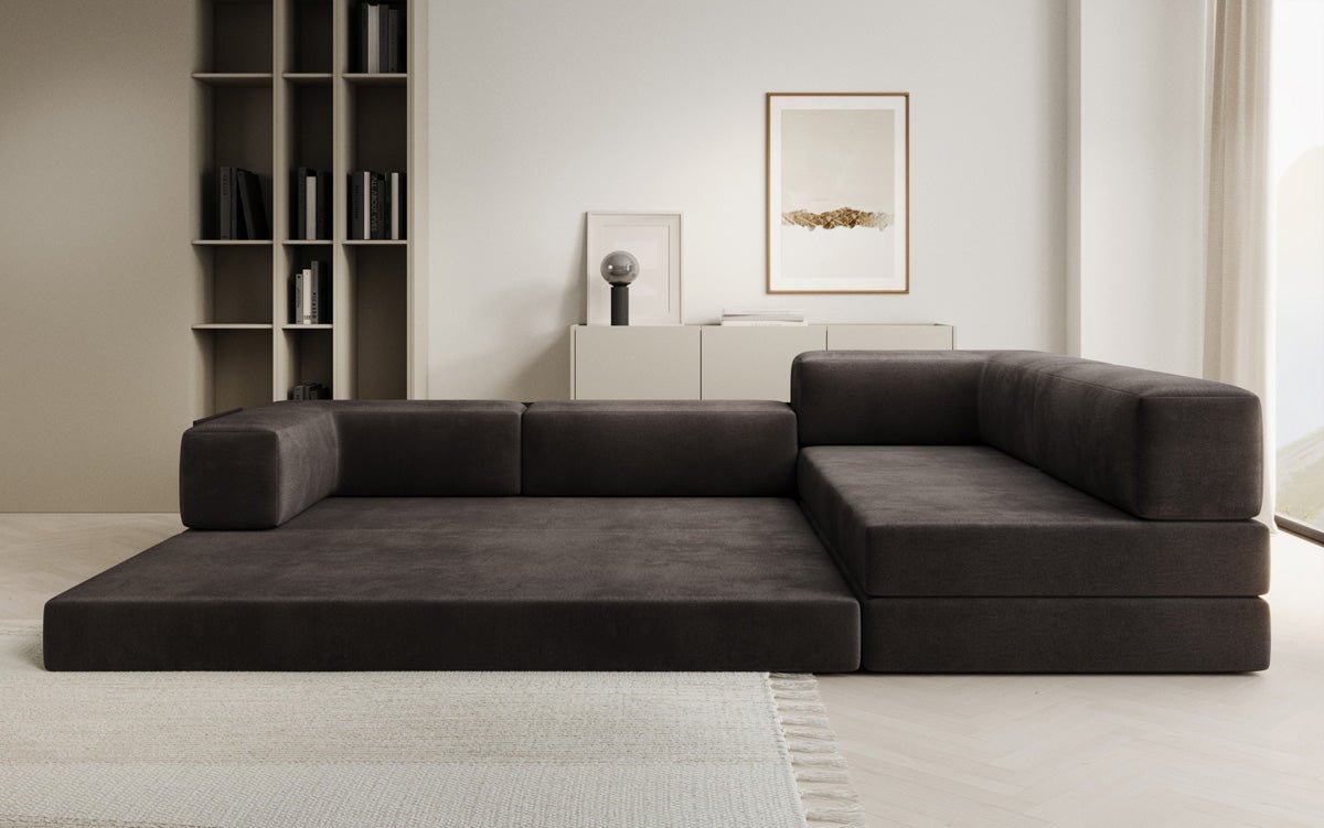 Designer Sofa Lazy L in Velvet