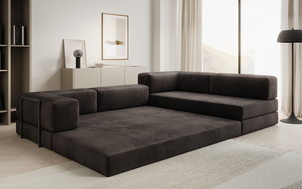 Designer Sofa Lazy L in Velvet
