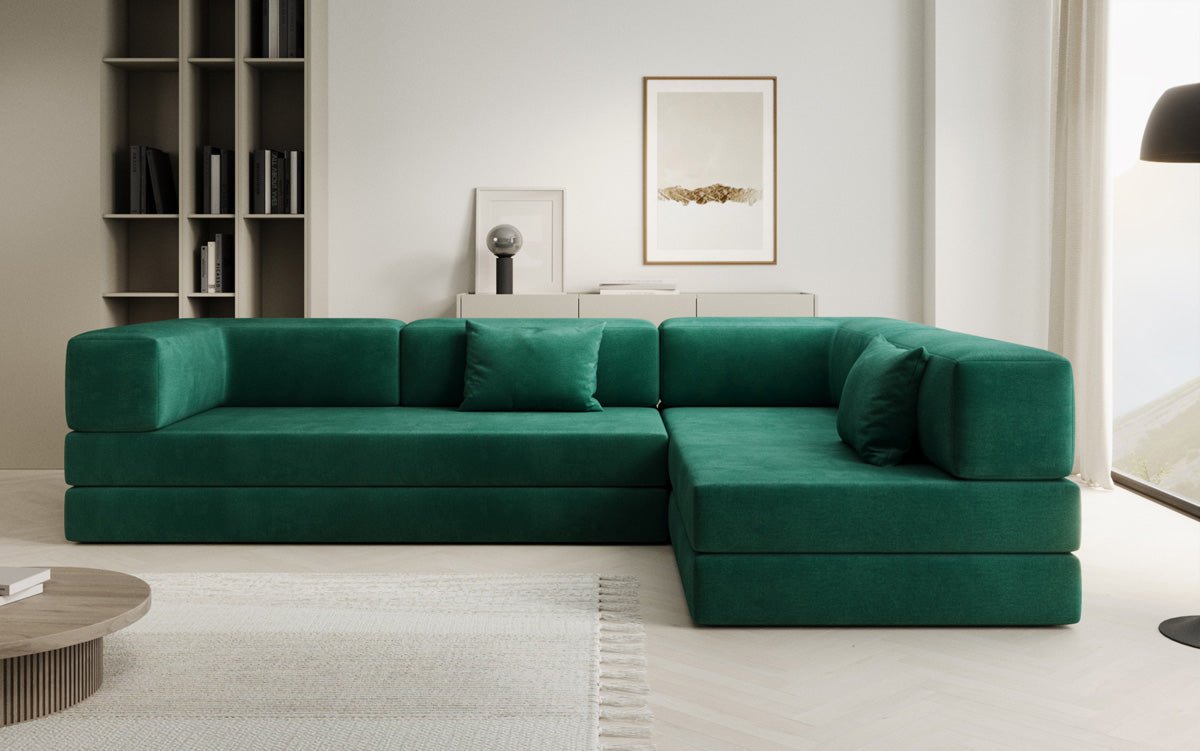 Designer Sofa Lazy L in Velvet