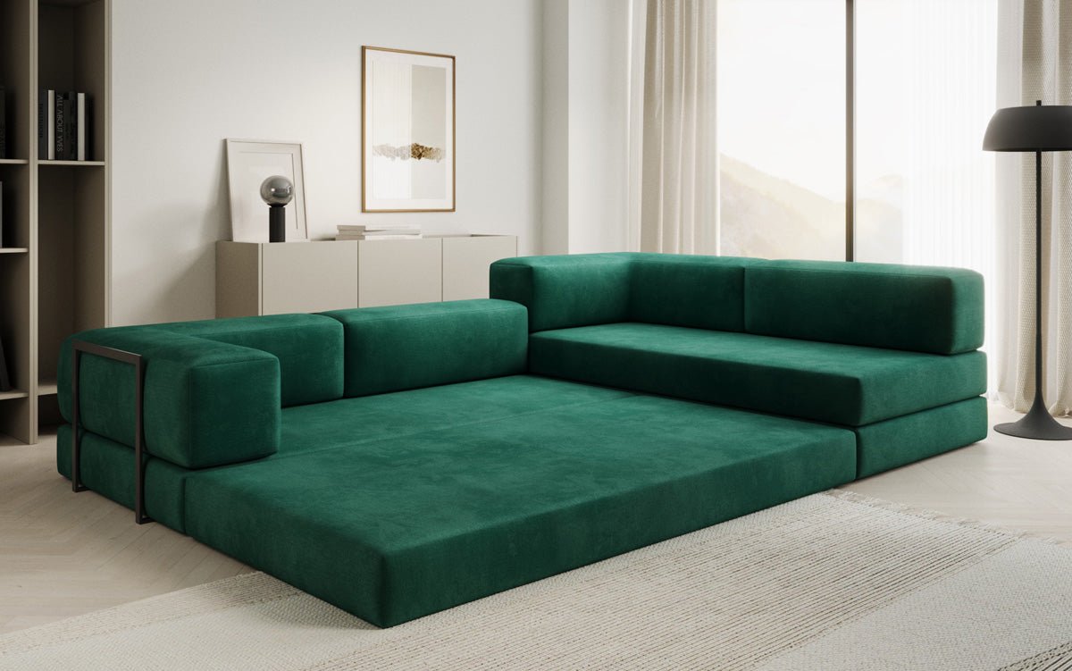 Designer Sofa Lazy L in Velvet