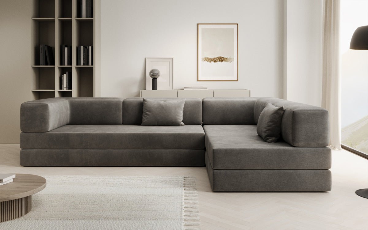 Designer Sofa Lazy L in Velvet