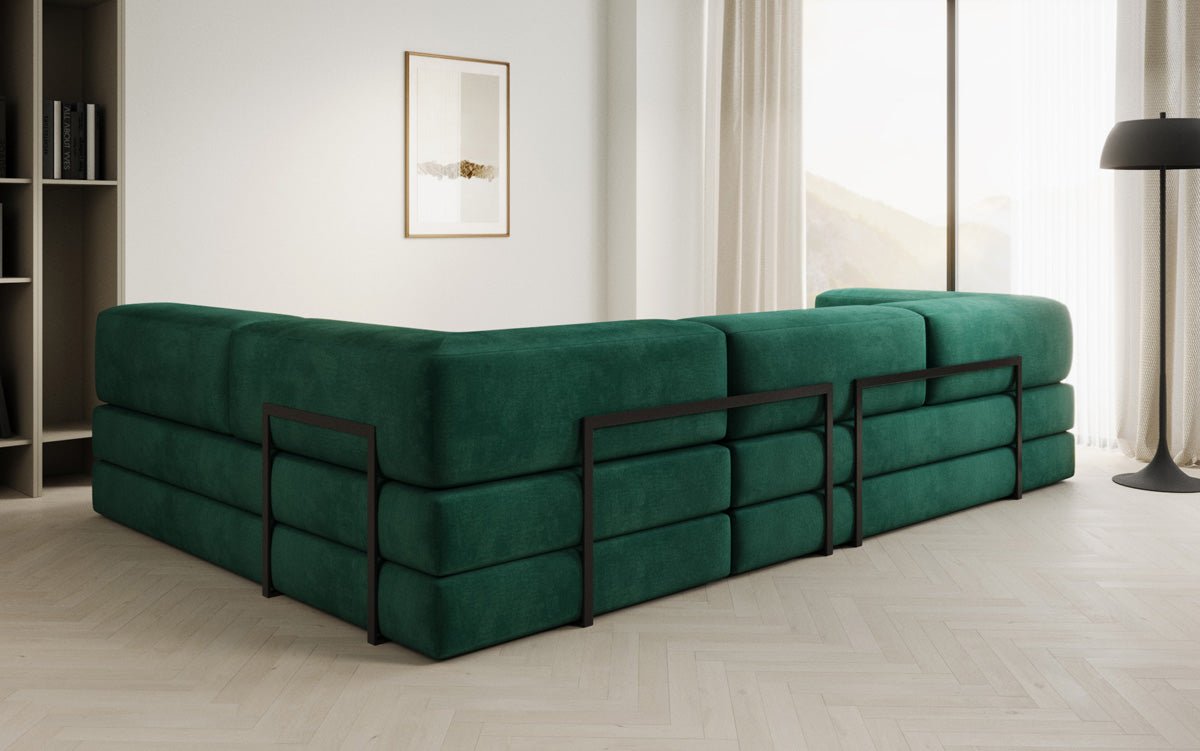 Designer Sofa Lazy L in Velvet