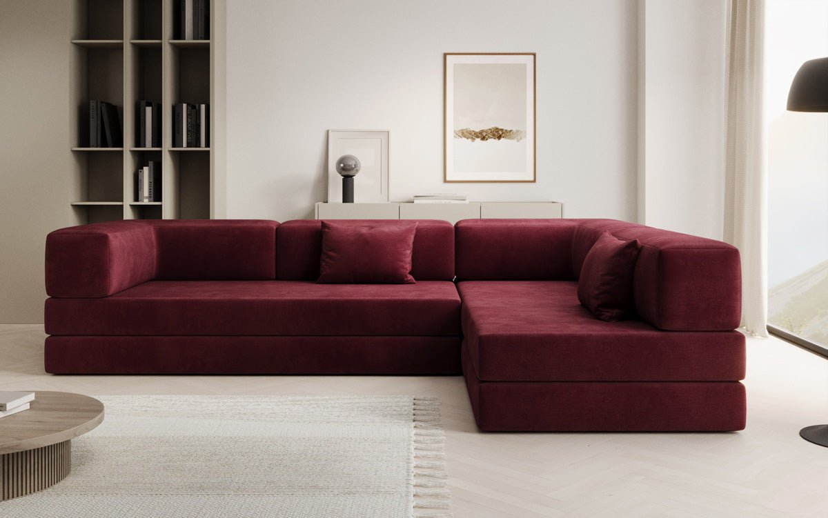 Designer Sofa Lazy L in Velvet