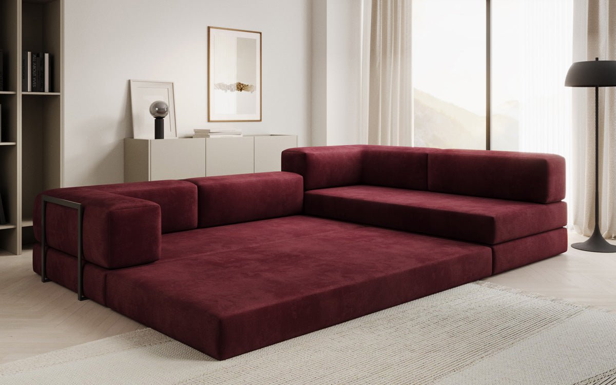 Designer Sofa Lazy L in Velvet