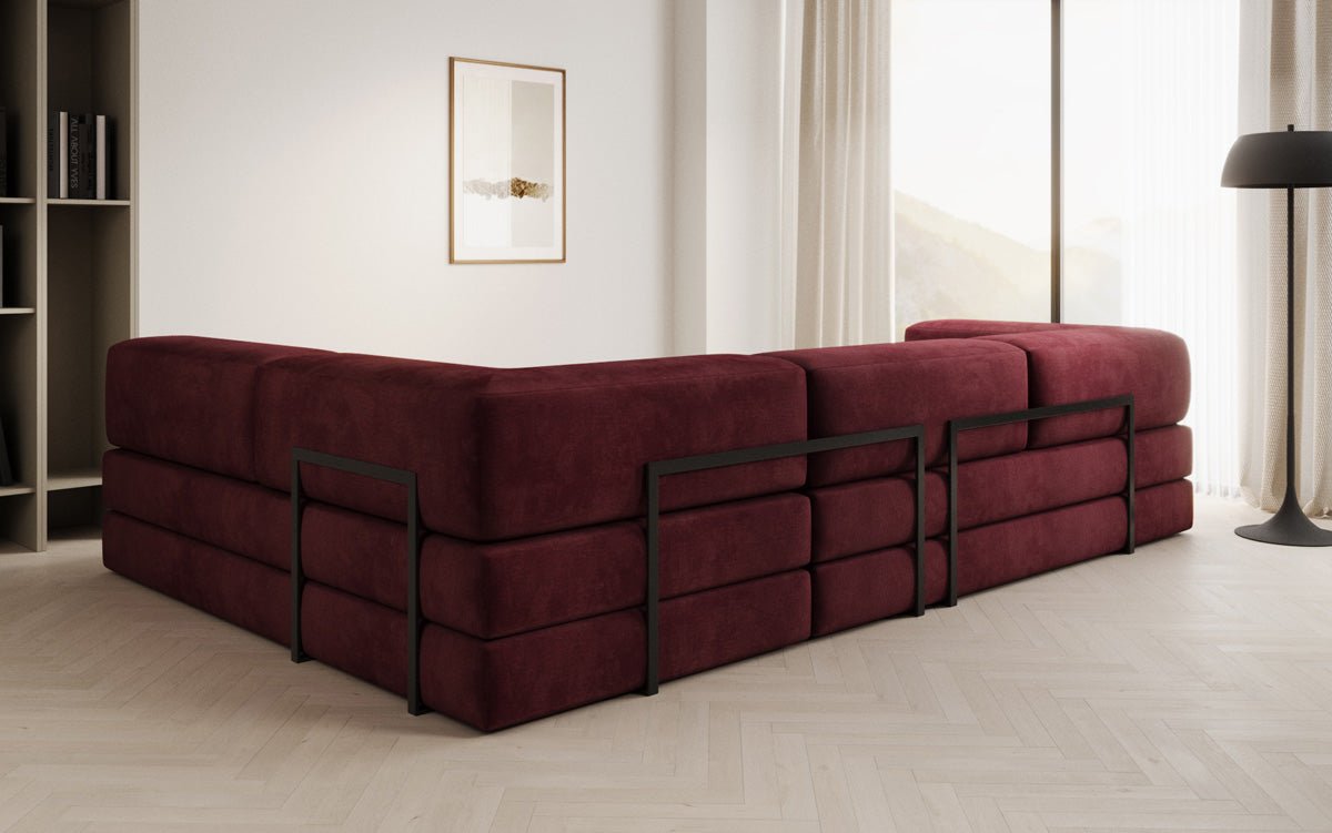 Designer Sofa Lazy L in Velvet