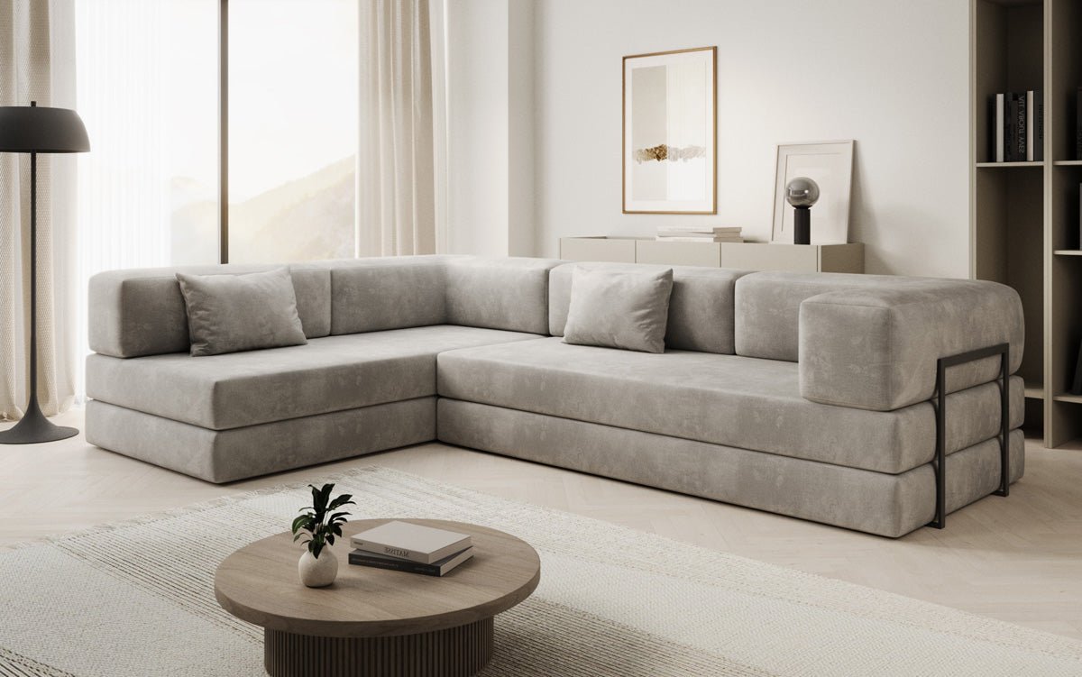 Designer Sofa Lazy L in Velvet