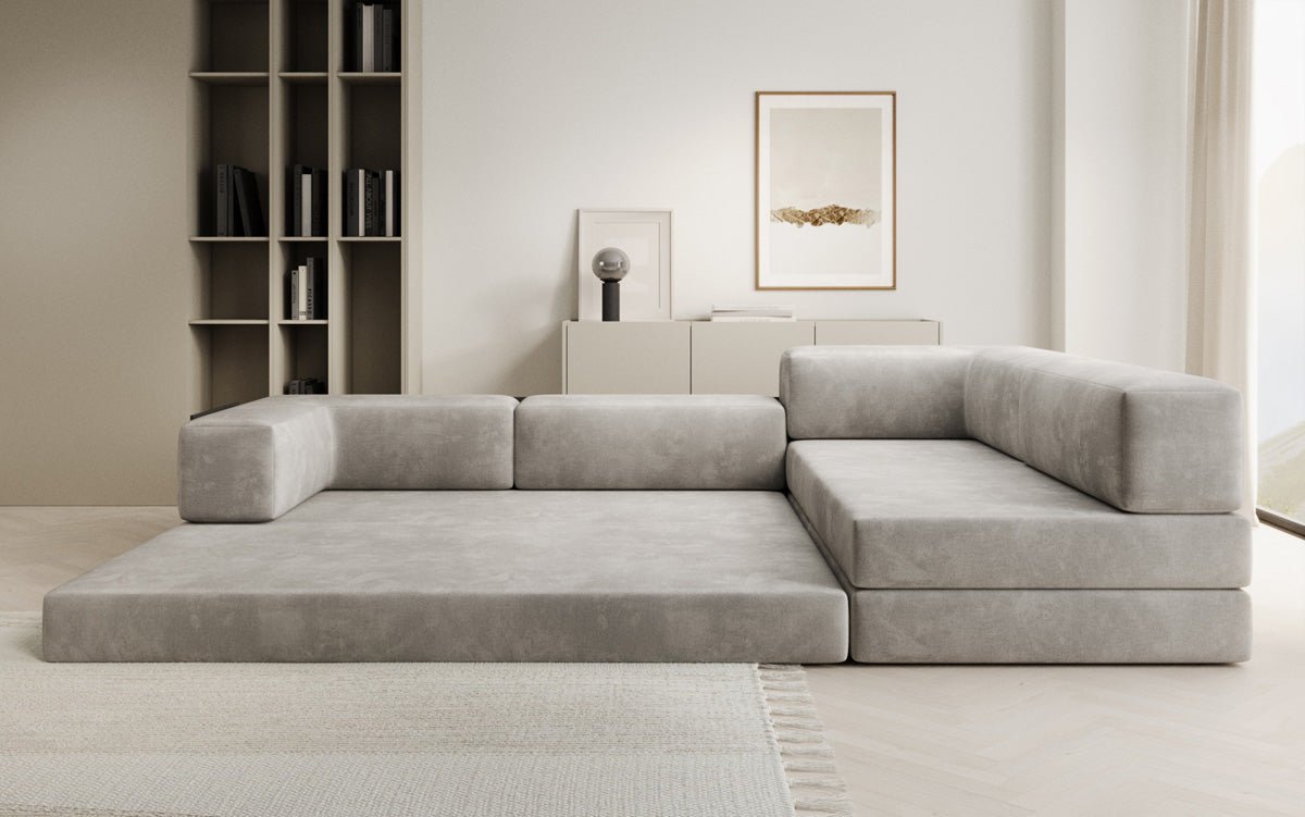 Designer Sofa Lazy L in Velvet