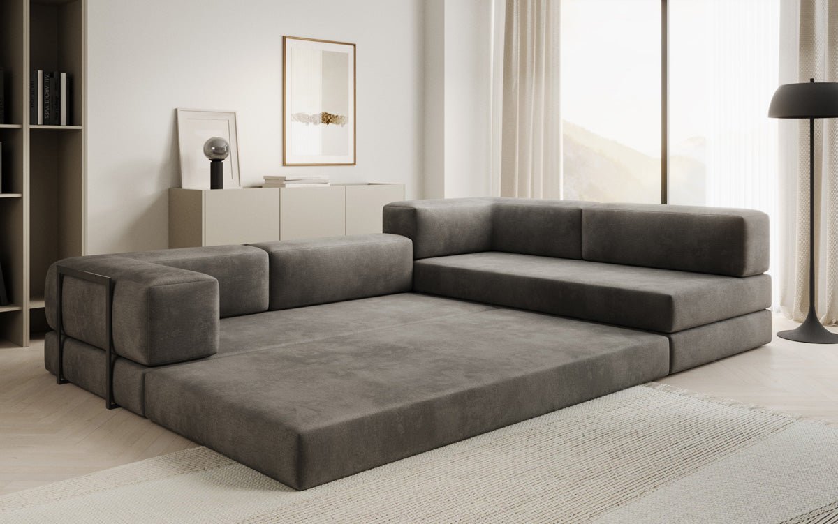 Designer Sofa Lazy L in Velvet