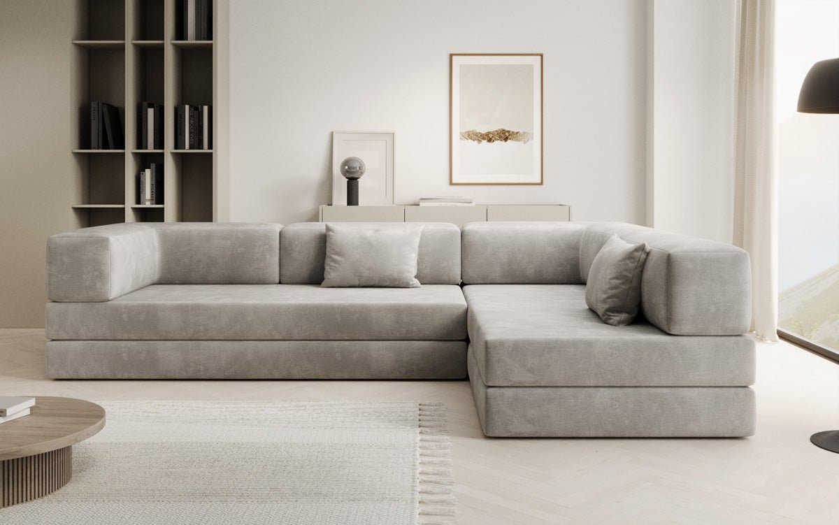Designer Sofa Lazy L in Velvet