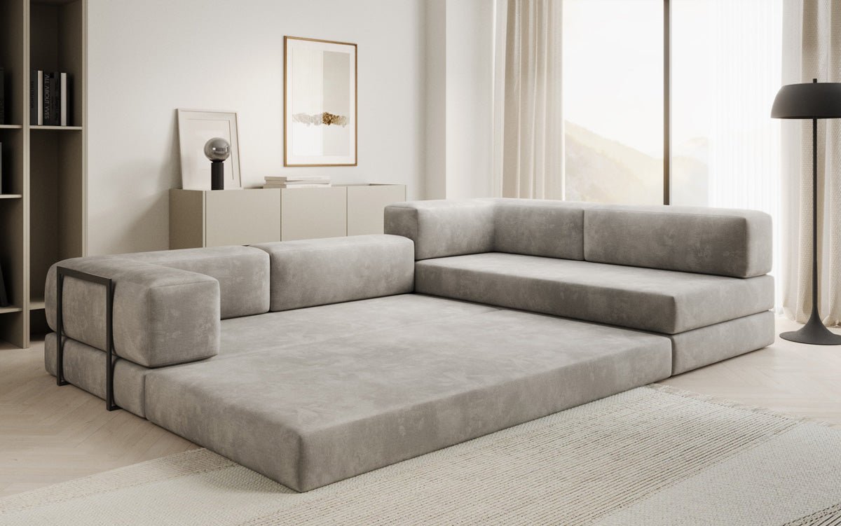 Designer Sofa Lazy L in Velvet