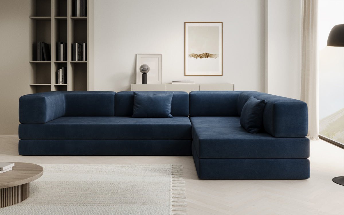 Designer Sofa Lazy L in Velvet