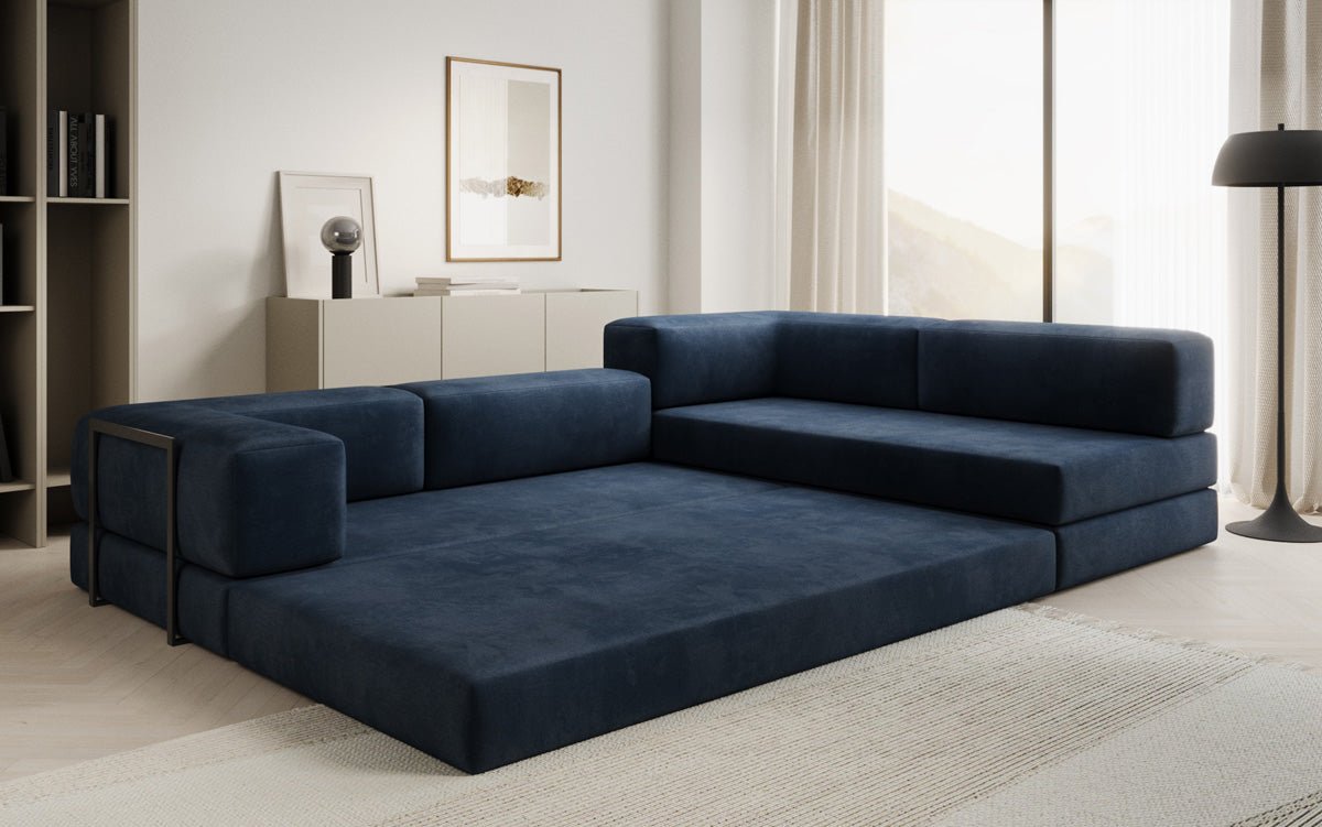 Designer Sofa Lazy L in Velvet