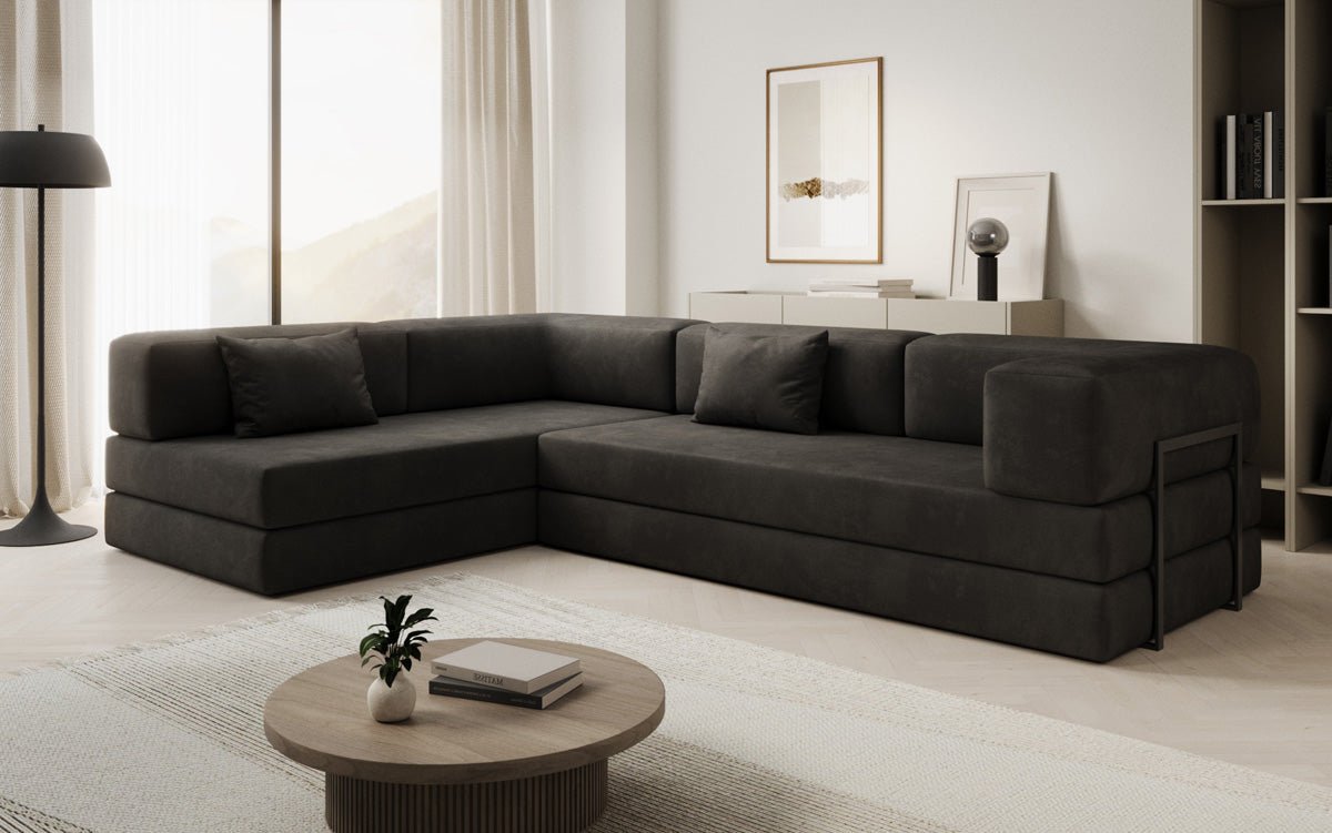 Designer Sofa Lazy L in Velvet