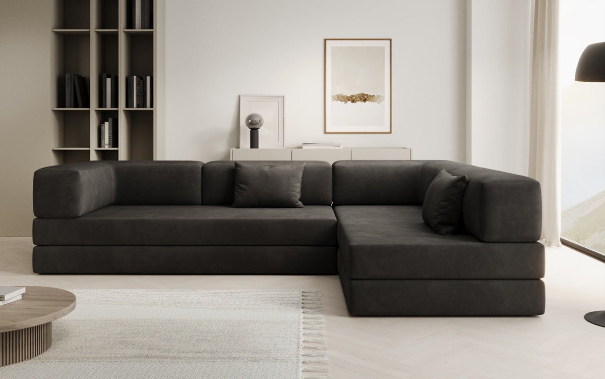 Designer Sofa Lazy L in Velvet