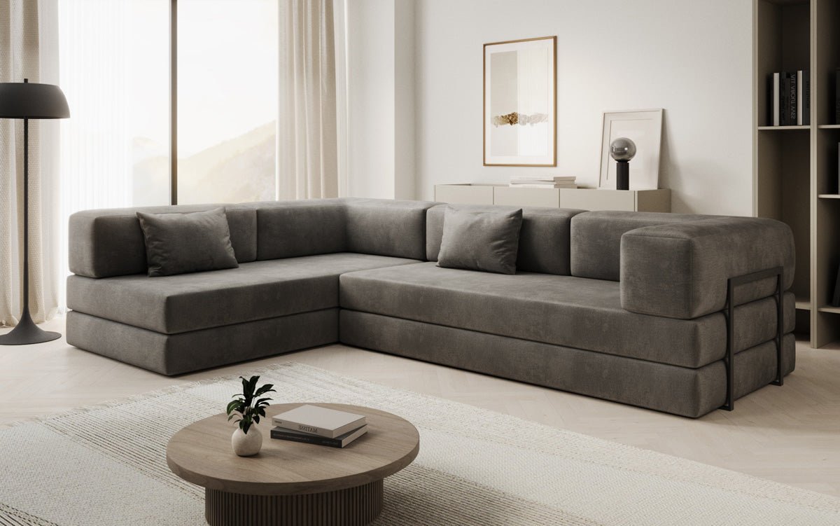 Designer Sofa Lazy L in Velvet