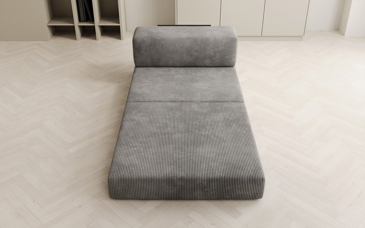 Designer sofa middle module Lazy in Corduroy