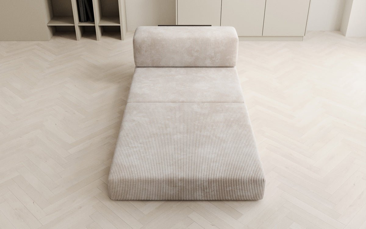 Designer sofa middle module Lazy in Corduroy