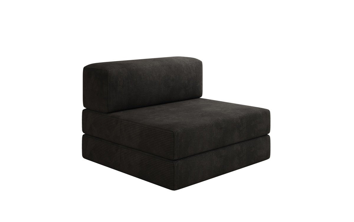 Designer sofa middle module Lazy in Corduroy