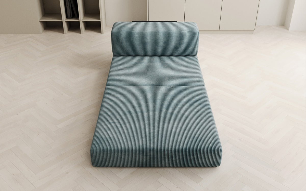 Designer sofa middle module Lazy in Corduroy