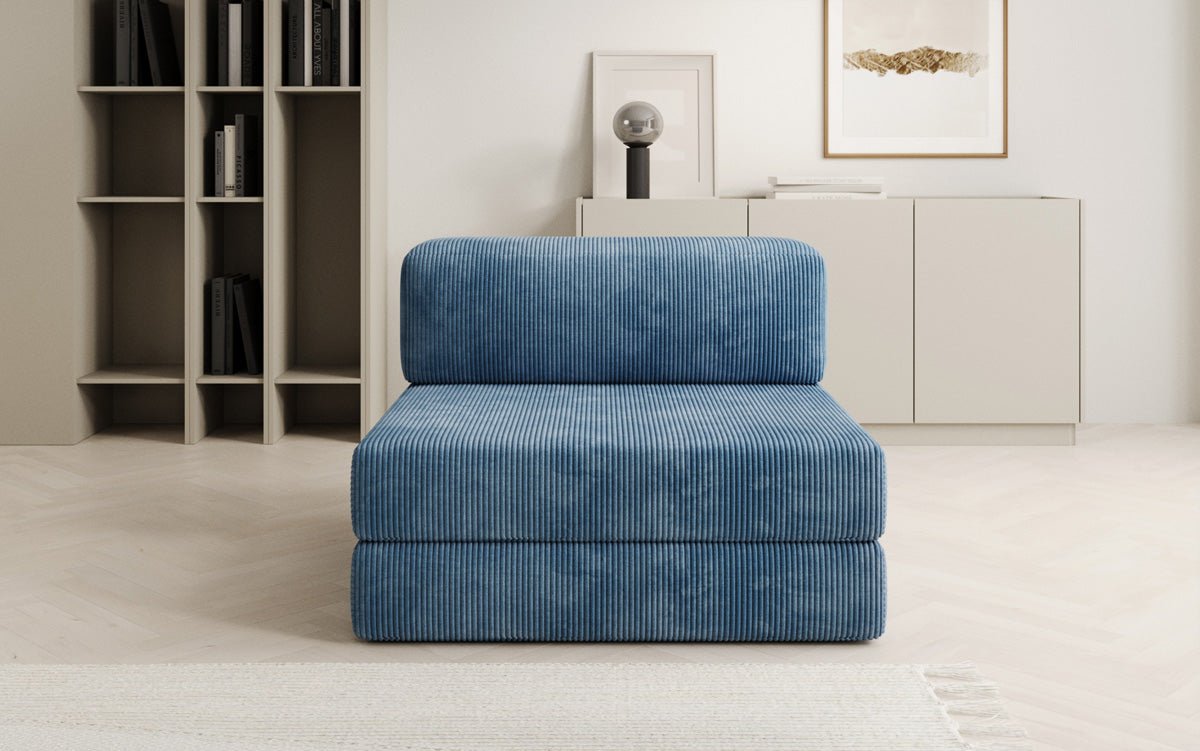 Designer sofa middle module Lazy in Corduroy