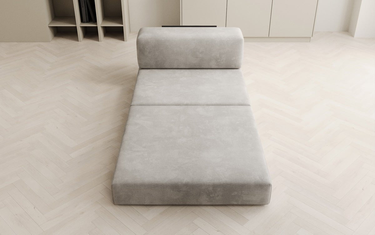 Designer sofa middle module Lazy in velvet