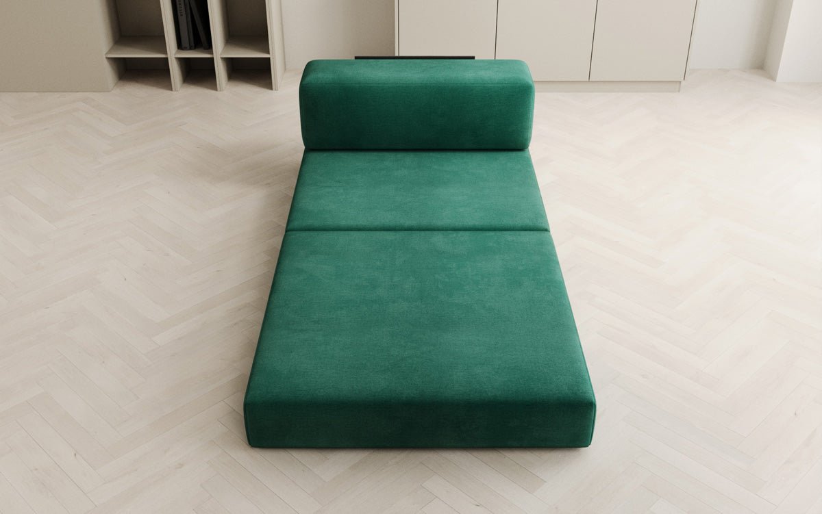 Designer sofa middle module Lazy in velvet