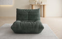 Designer sofa armchair Calmo in Corduroy