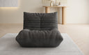 Designer sofa armchair Calmo in Corduroy