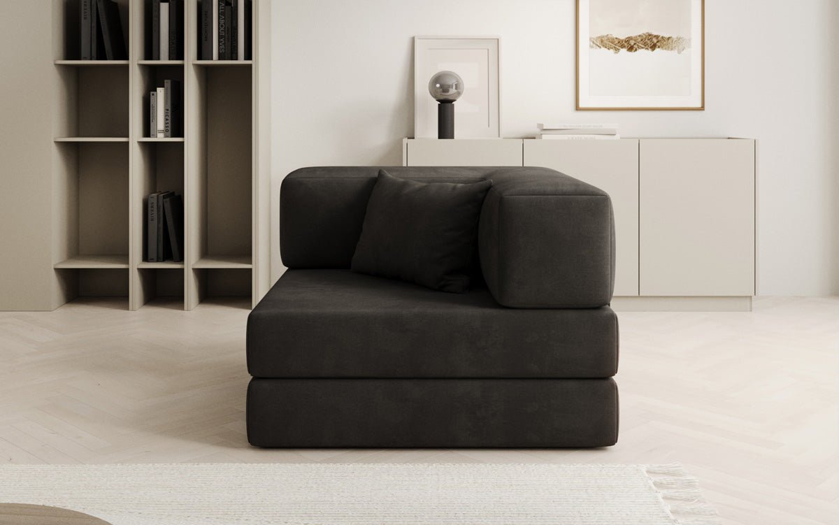 Designer Velvet Sofa Chair Lazy