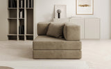 Designer Sofa-Sessel Lazy in Samt