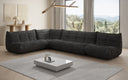 Designer corner sofa living room set Calmo in Corduroy