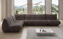 Designer corner sofa living room set Calmo in Corduroy
