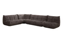 Designer corner sofa living room set Calmo in Corduroy