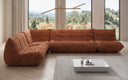Designer corner sofa living room set Calmo in Corduroy