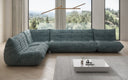 Designer corner sofa living room set Calmo in Corduroy